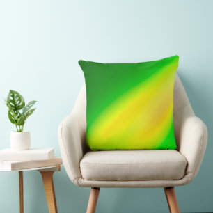 Green Yellow ombre moonlight Double Stripe Cushion