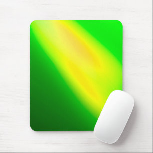 Green Yellow ombre moonlight Double Stripe Mouse Mat