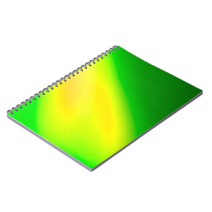 green yellow ombre moonlight Double Stripe  Notebook