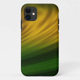 Green, yellow paint brush strokes on iphone cases