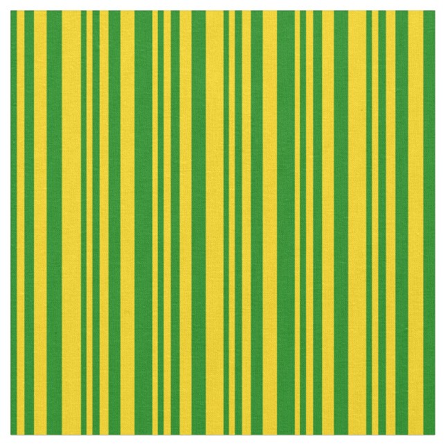 Green & Yellow Pattern Fabric (Close Up)