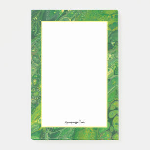 Green & Yellow Personalised 4x6 Post-it® Note