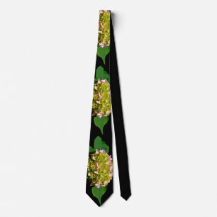 Green yellow pink Hydrangea pink yellow flower Tie