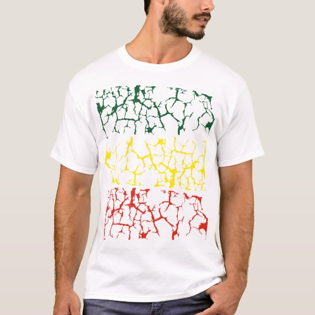 Green Yellow. Red T-Shirt (Front)