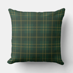 Green Yellow Tartan Plaid Pattern Cushion
