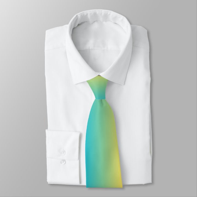 Green Yellow tint Tie (Tied)