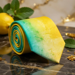 Green Yellow tint Tie