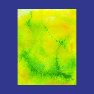 Green & Yellow Watercolor Abstract Scrapbook Paper