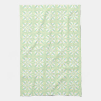 Green Yellow White Southwestern Print Towel