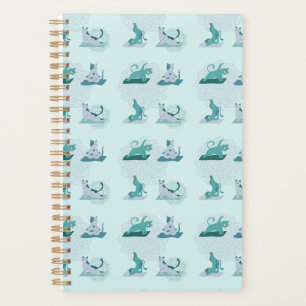Green Yoga Cats Planner
