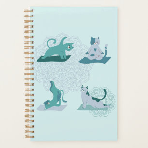 Green Yoga Cats Planner