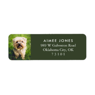 Green Your Pet's Photo Custom Return Address Label