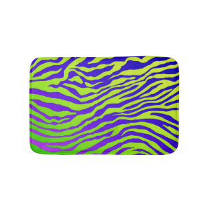 Green Zebra Bath Mat