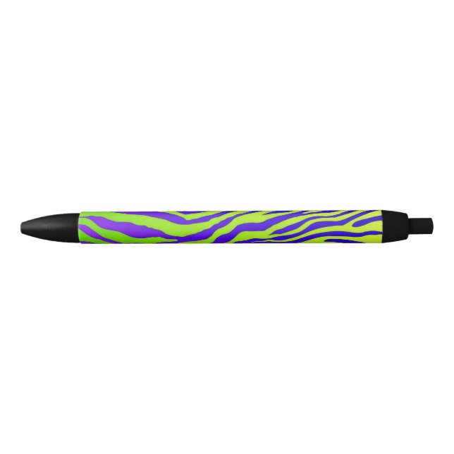 Green Zebra Black Ink Pen (Front)