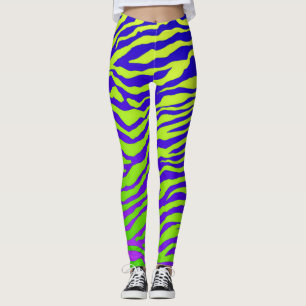 Green Zebra Leggings