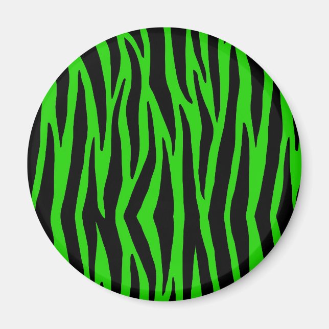 Green Zebra Magnet (Front)
