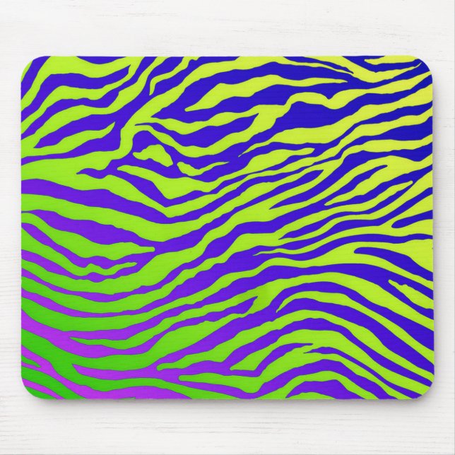 Green Zebra Mouse Mat (Front)