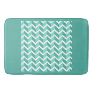 Green ZigZag Bath Mat