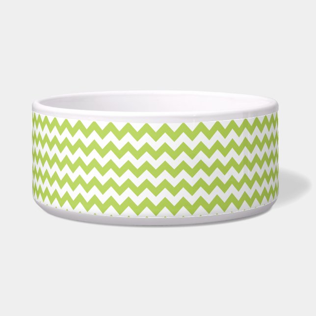 Green Zigzag, Green Chevron, Geometric Pattern (Front)