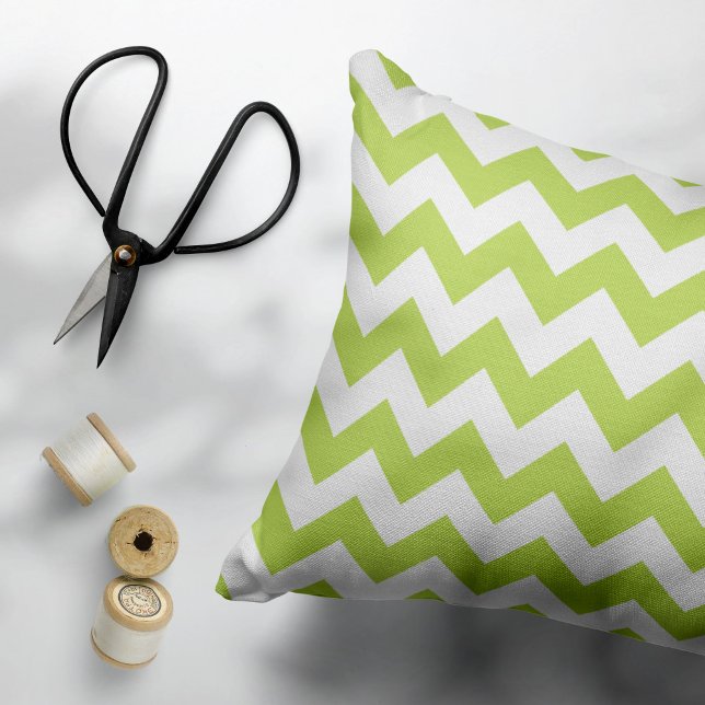 Green Zigzag, Green Chevron, Geometric Pattern Pillowcase (Creator Uploaded)