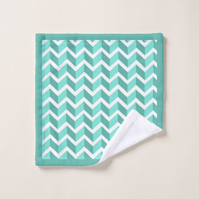 Green ZigZag Wash Cloth (Wash Cloth)