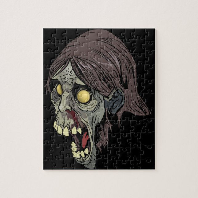 Green Zombie Jigsaw Puzzle (Vertical)