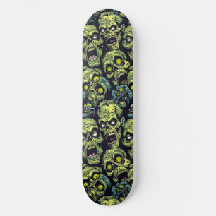 Green Zombie Spooky Halloween Skateboard