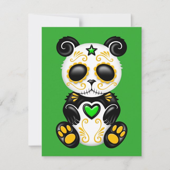 Green Zombie Sugar Panda (Front)