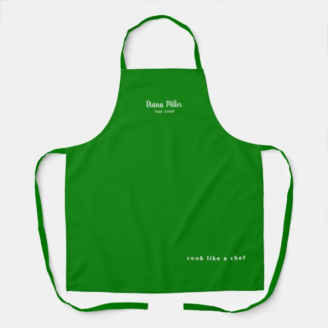 greenapron name on green apron (Front)