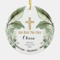 Greenary Personalised Christening Baptism 