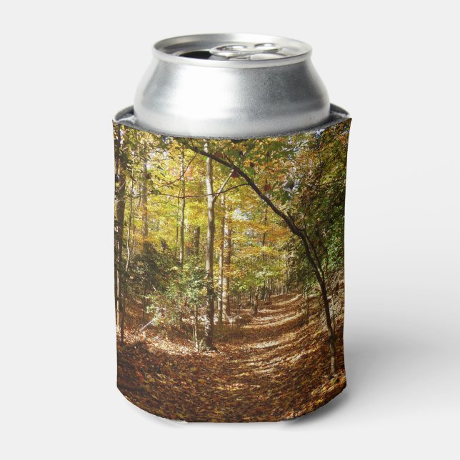 Greenbelt Park in Fall I Maryland Landscape Can Cooler (Can Front)