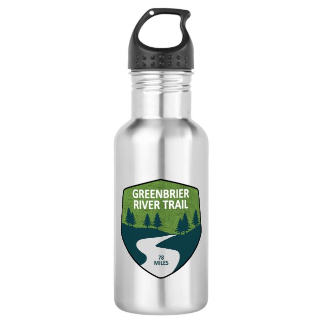 Greenbrier River Trail 532 Ml Water Bottle (Front)