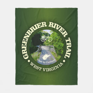 Greenbrier River Trail (cycling c) Fleece Blanket