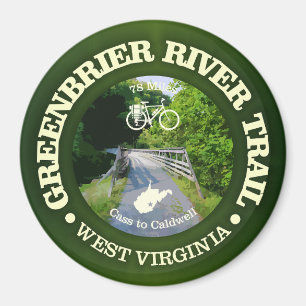 Greenbrier River Trail (cycling c) Magnet