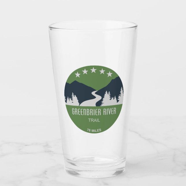 Greenbrier River Trail Glass (Front)