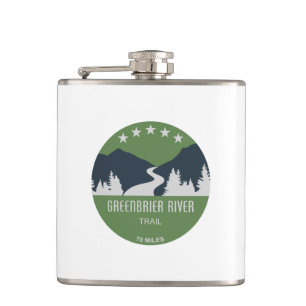 Greenbrier River Trail Hip Flask