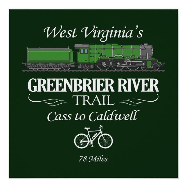 Greenbrier River Trail (RT2) Poster (Front)