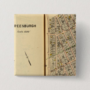 Greenburg, New York 12 15 Cm Square Badge