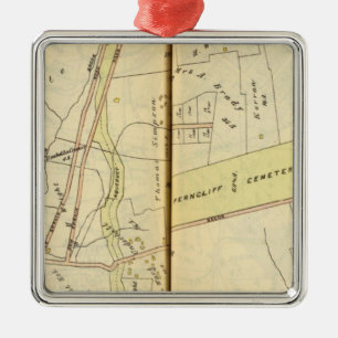 Greenburg, New York 4 Metal Tree Decoration