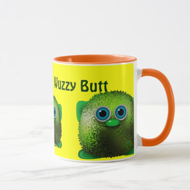 Greendle the Cuddly Wuzzy-Butt Drinking Mug (Right)