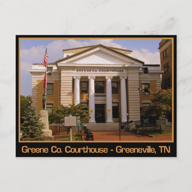 Greene County Courthouse - Greeneville, TN Postcard (Front)