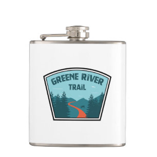 Greene River Trail Pennsylvania Hip Flask