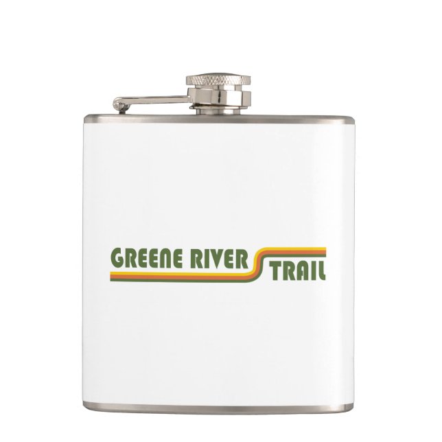 Greene River Trail Pennsylvania Hip Flask (Front)