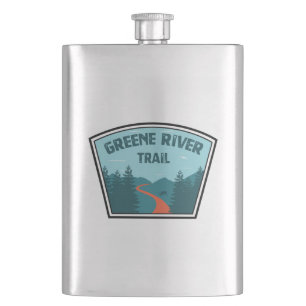 Greene River Trail Pennsylvania Hip Flask