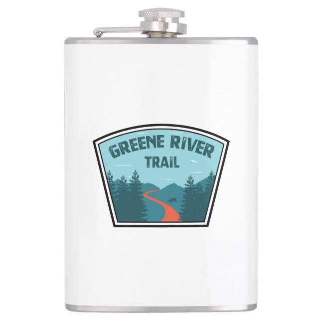 Greene River Trail Pennsylvania Hip Flask (Front)
