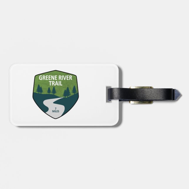 Greene River Trail Pennsylvania Luggage Tag (Back Horizontal)