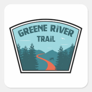 Greene River Trail Pennsylvania Square Sticker