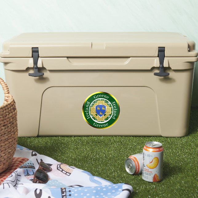 Greene Shield & Celtic Cross Personalised (Cooler)