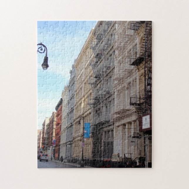 Greene Street Cast Iron Architecture Soho New York Jigsaw Puzzle (Vertical)