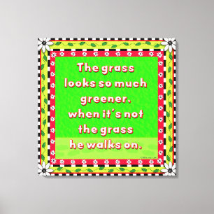 Greener Grass Canvas Print